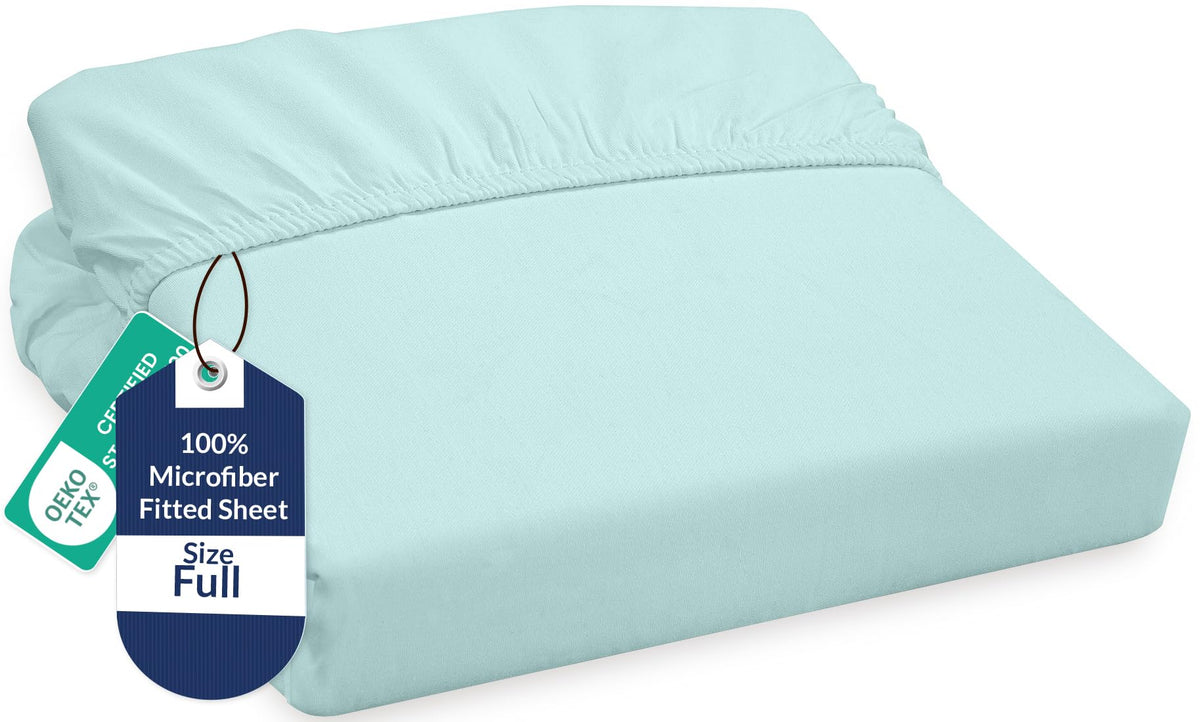 Royale Linens Fitted Sheet Queen - Ultra Soft 1800 Brushed Microfiber - Hotel Luxury Bottom Sheets - Wrinkle Free & Fade Resistant - Deep Pocket Fitted Sheet Only (Queen, White)