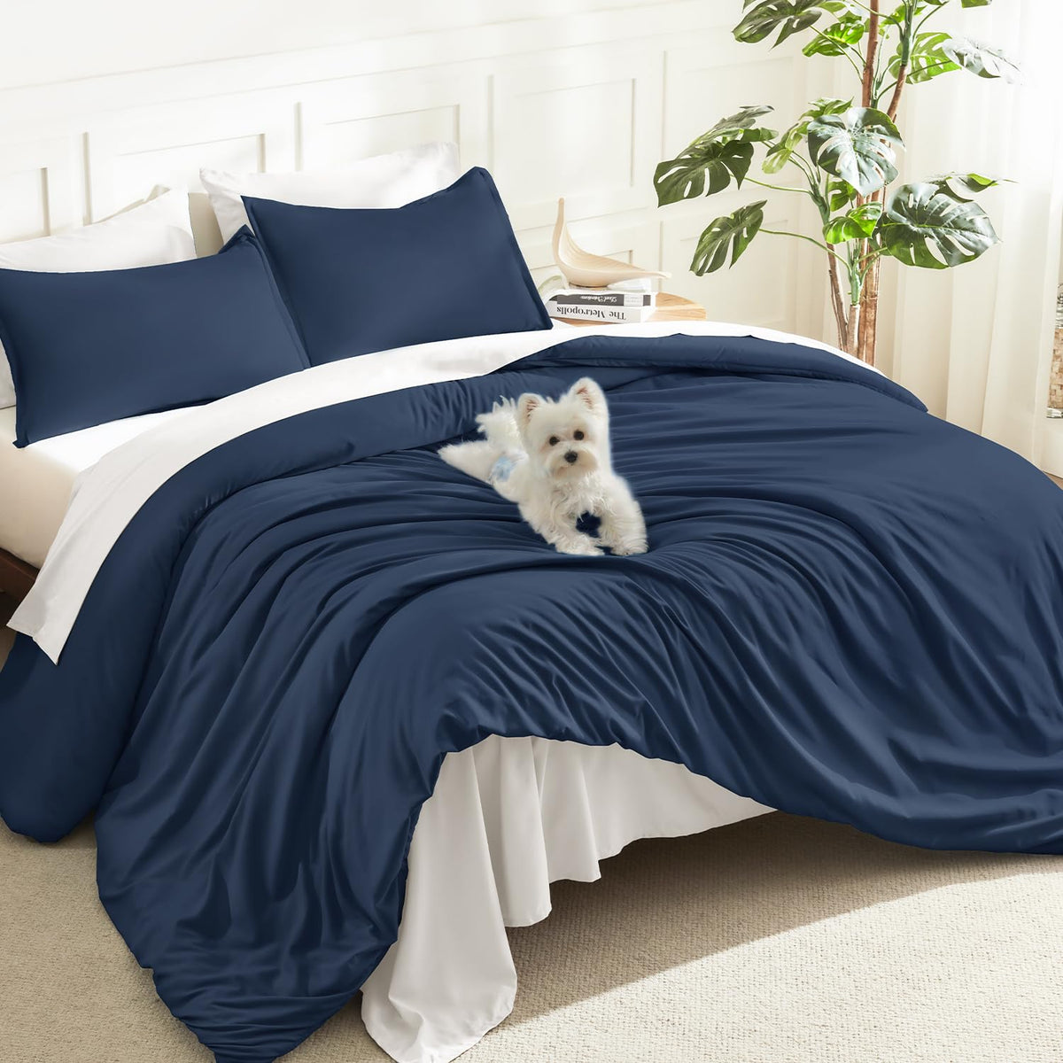 Litanika King Comforter Set Sage Green, 3 Pieces Lightweight Solid Bed Set