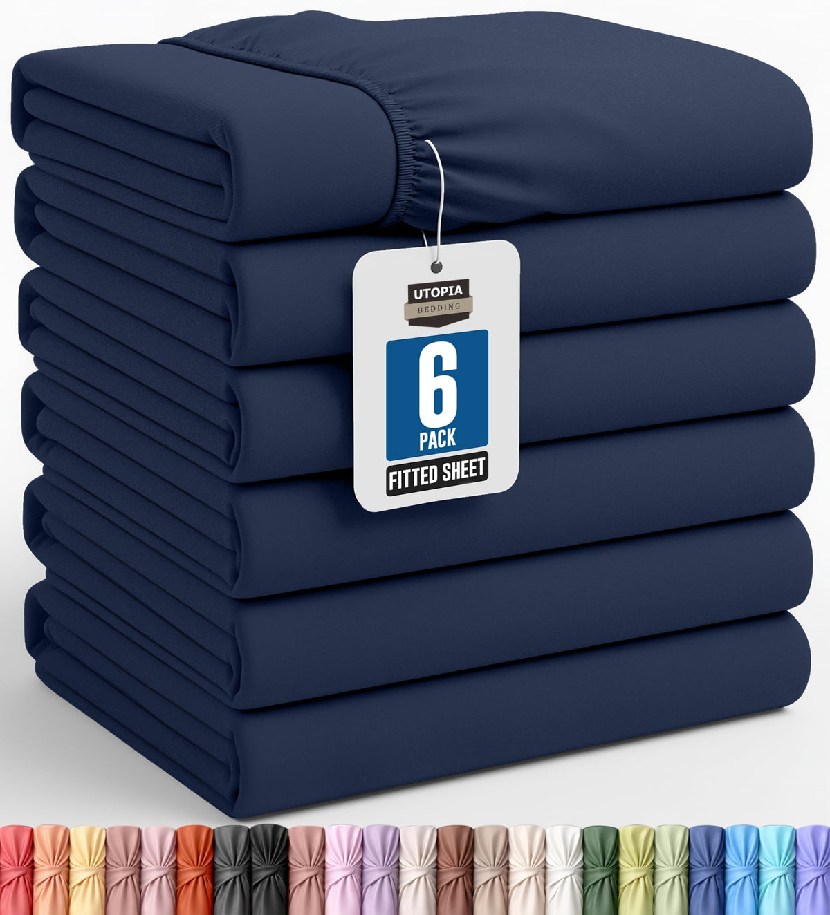 Queen Fitted Sheet, Ultra Soft Fits Up to 15 Inch Deep Pocket, White