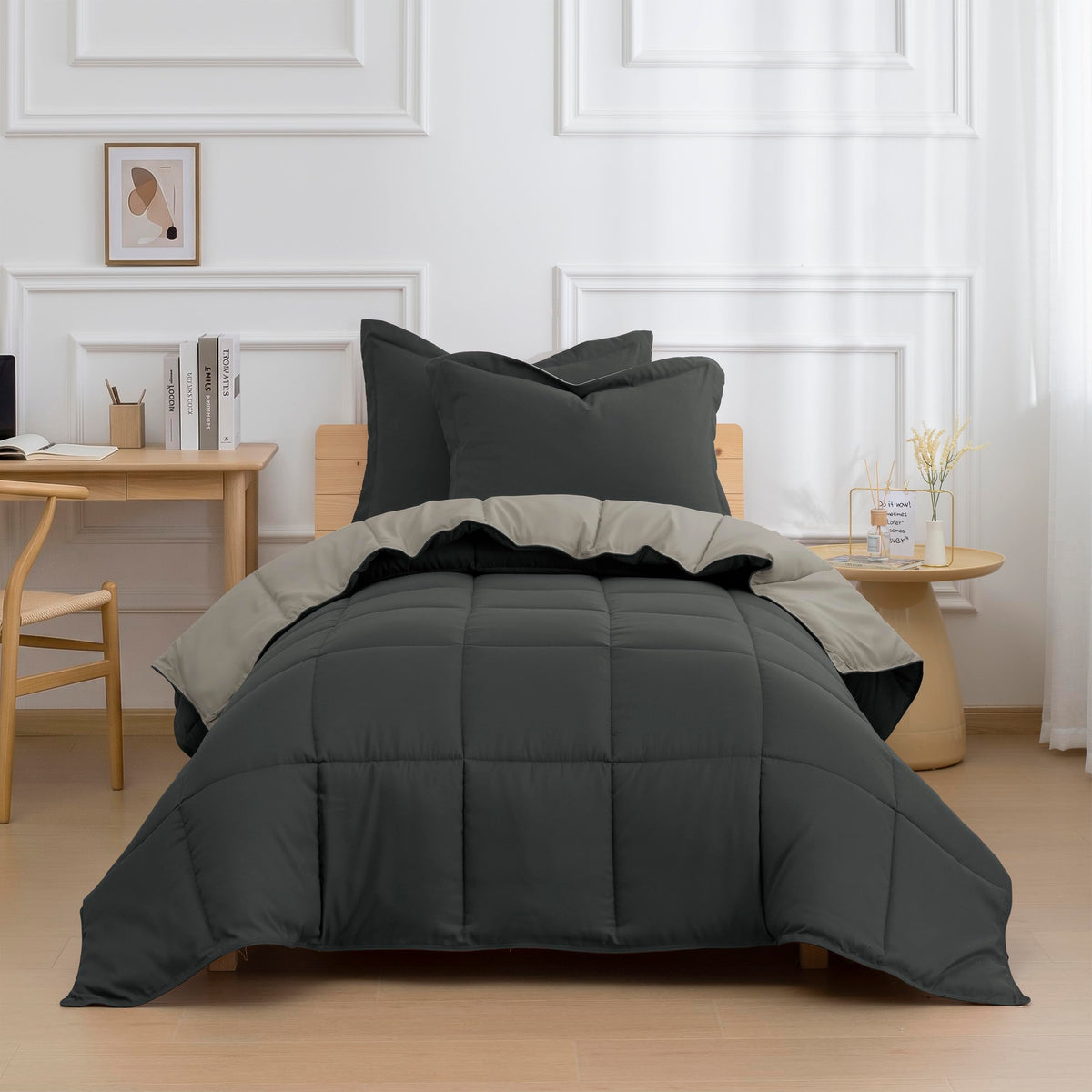HIG 3pc Green Twin/Twin XL Bedding Comforter Set Duvet Insert Blanket