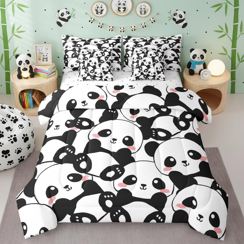 Erosebridal Leopard Print 7 Piece Bedding Set Full Cheetah Decor Comforter Set with Sheets Geometric Modern Bed in A Bag African Safari Animal Bed Sets with 2 Pillowcases, 2 Pillow Covers Lightweight