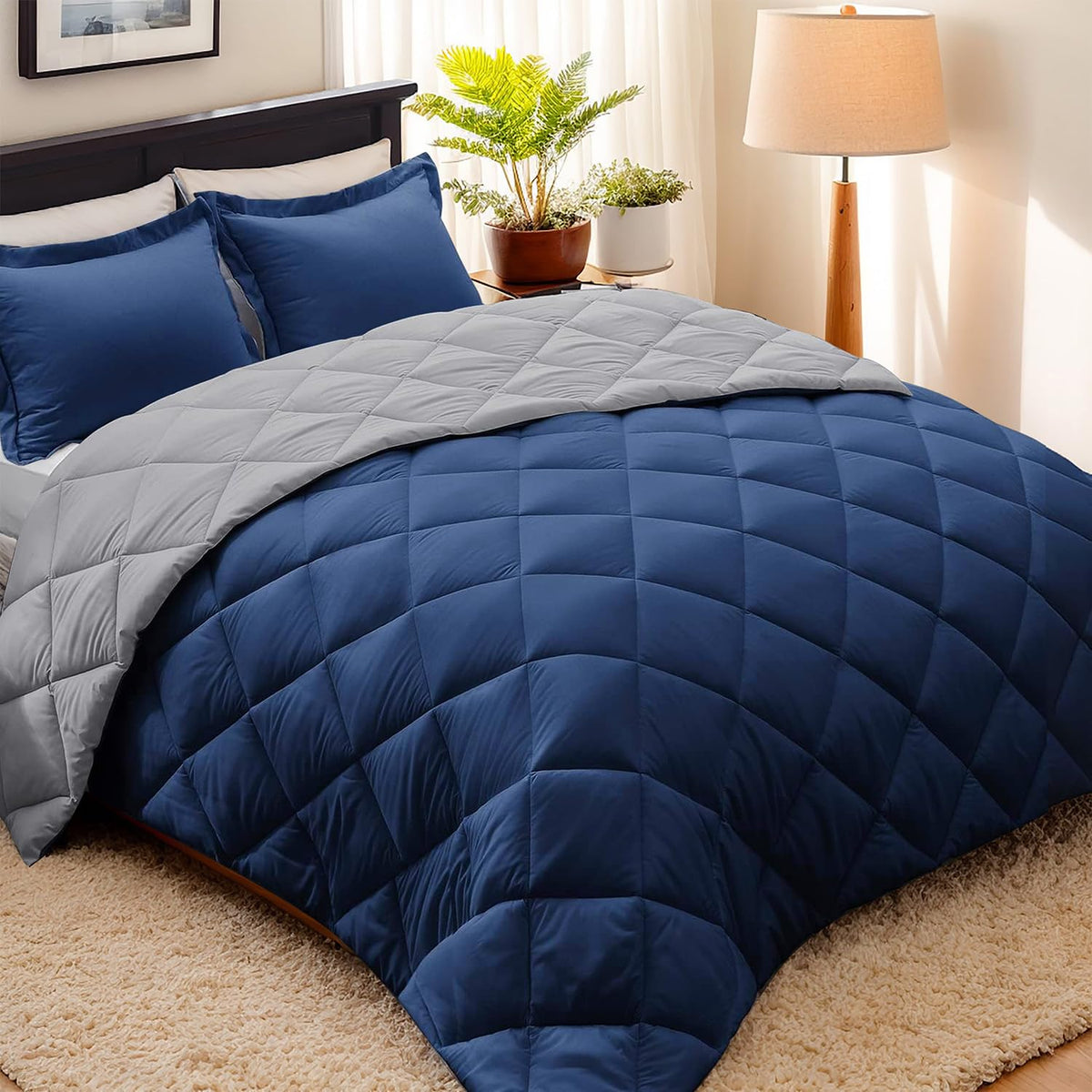 HIG 3pc Green Twin/Twin XL Bedding Comforter Set Duvet Insert Blanket
