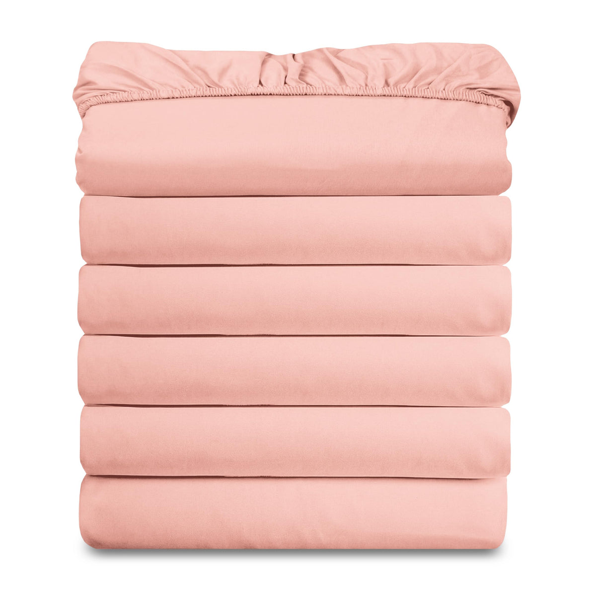 Elegant Comfort Ultra Soft Bulk Pack of 6 Bottom Fitted Sheets - 1500 Premium Hotel Quality Microfiber 6 Pack Fitted Sheets - Deep Pockets up to 16 Inches, Twin/Twin XL Size, Gray