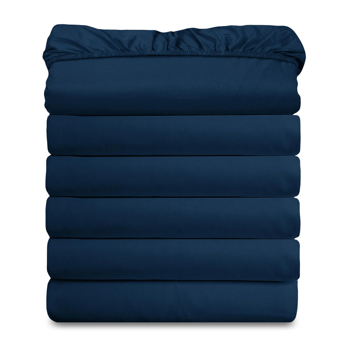 Elegant Comfort Ultra Soft Bulk Pack of 6 Bottom Fitted Sheets - 1500 Premium Hotel Quality Microfiber 6 Pack Fitted Sheets - Deep Pockets up to 16 Inches, Twin/Twin XL Size, Gray