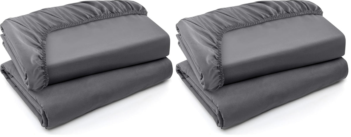 Queen Fitted Sheet, Ultra Soft Fits Up to 15 Inch Deep Pocket, White