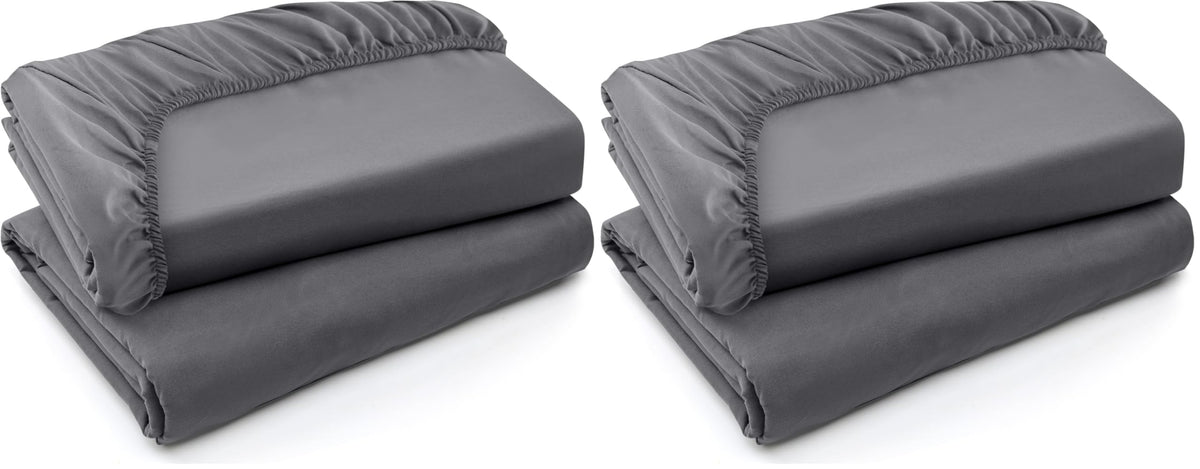 Queen Fitted Sheet, Ultra Soft Fits Up to 15 Inch Deep Pocket, White