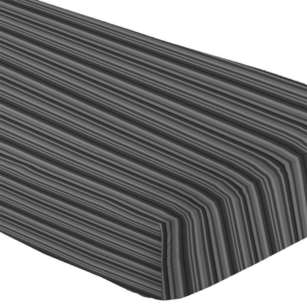 Full XL Microfiber Fitted Sheets, 2-Pack,15" Deep Pocket, Black