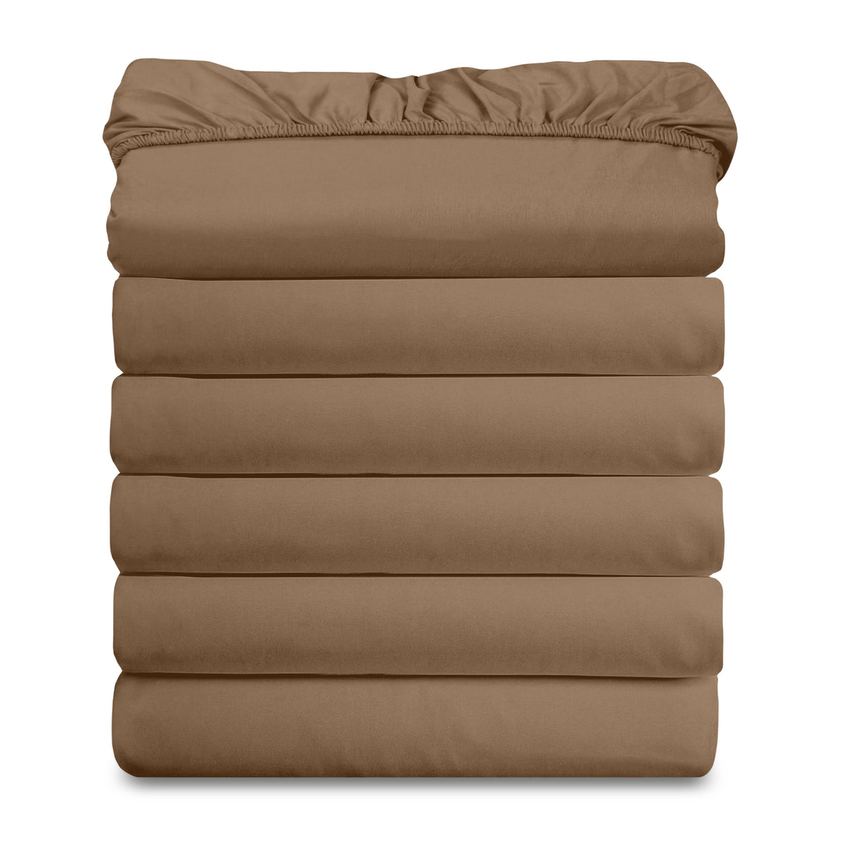 Elegant Comfort Ultra Soft Bulk Pack of 6 Bottom Fitted Sheets - 1500 Premium Hotel Quality Microfiber 6 Pack Fitted Sheets - Deep Pockets up to 16 Inches, Twin/Twin XL Size, Gray