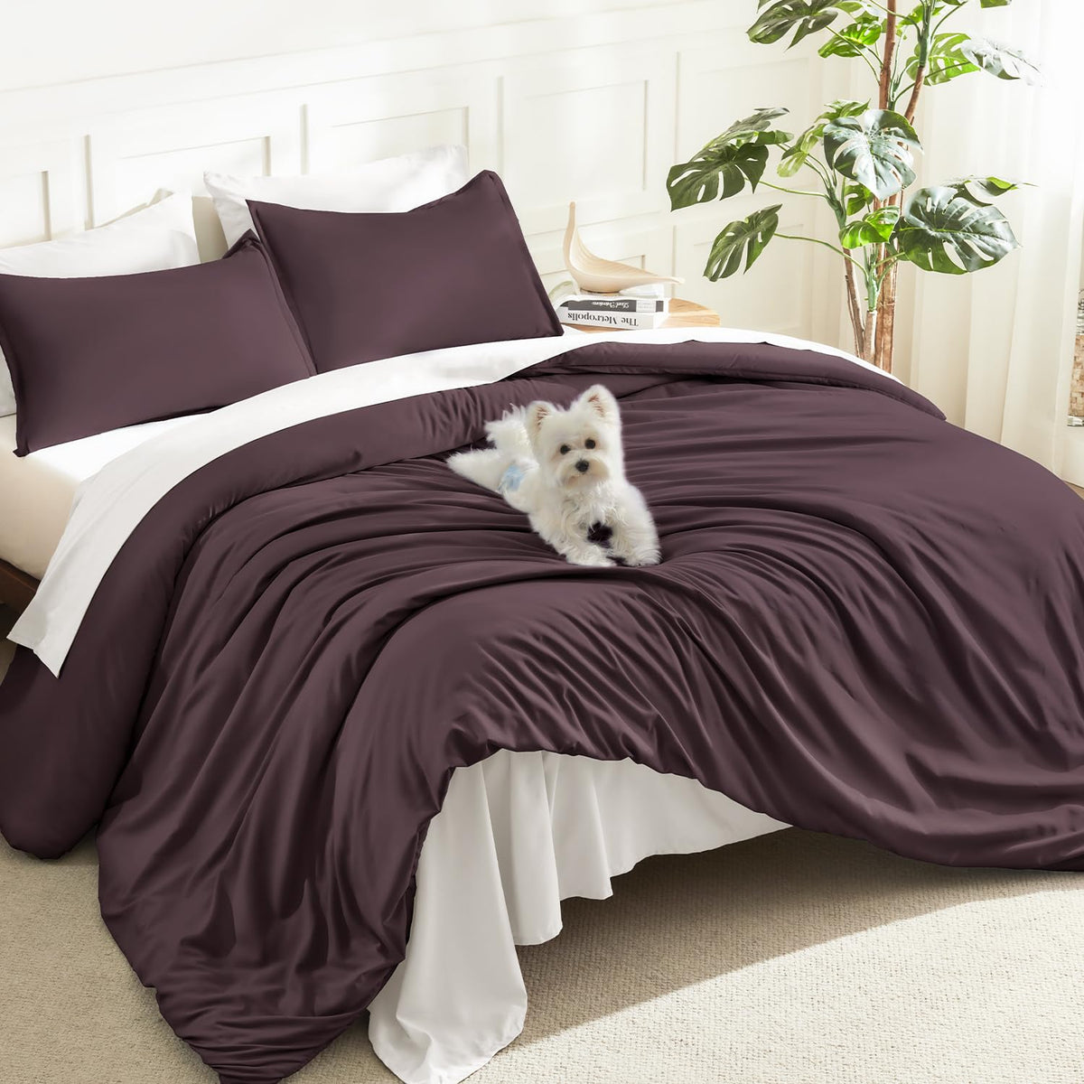 Litanika King Comforter Set Sage Green, 3 Pieces Lightweight Solid Bed Set