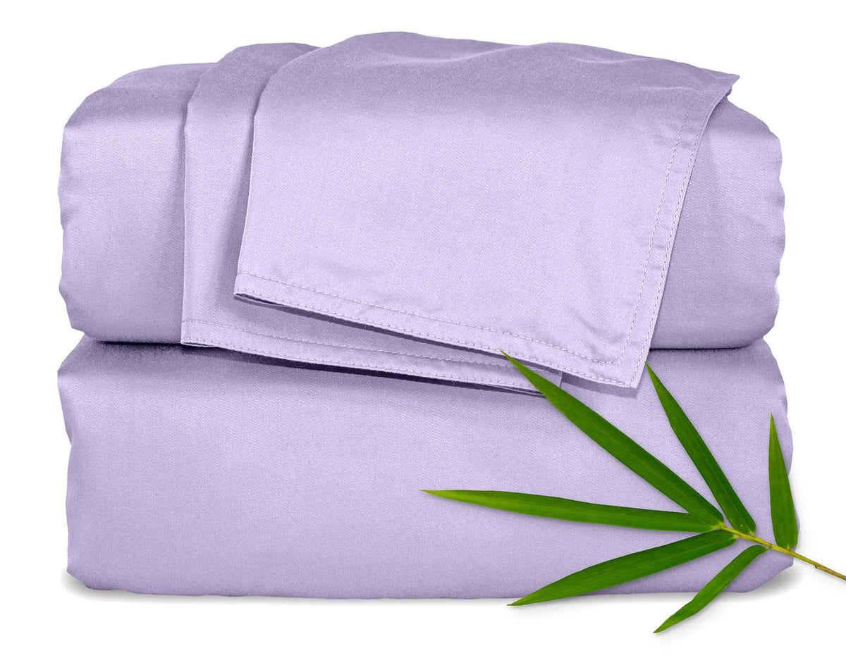 Pure Bamboo Full Sheets, Genuine 100% Organic Viscose Derived from Bamboo Bed Sheet Set, Luxuriously Soft & Cooling, Double Stitching, 2 Year Quality Promise (Full, Ivory)