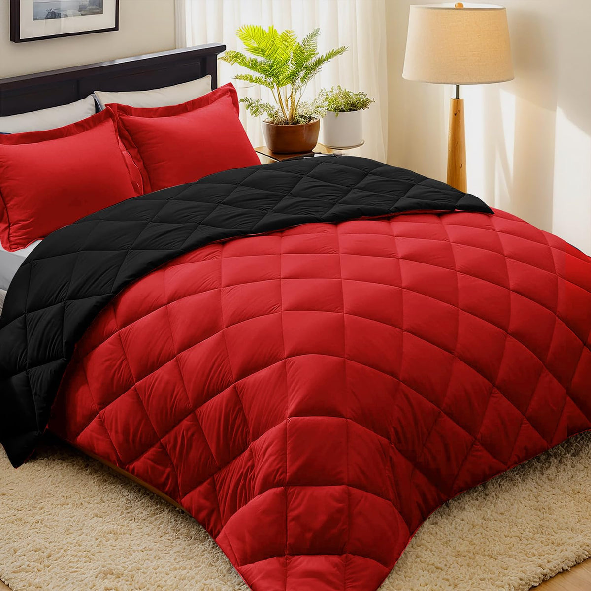 HIG 3pc Green Twin/Twin XL Bedding Comforter Set Duvet Insert Blanket
