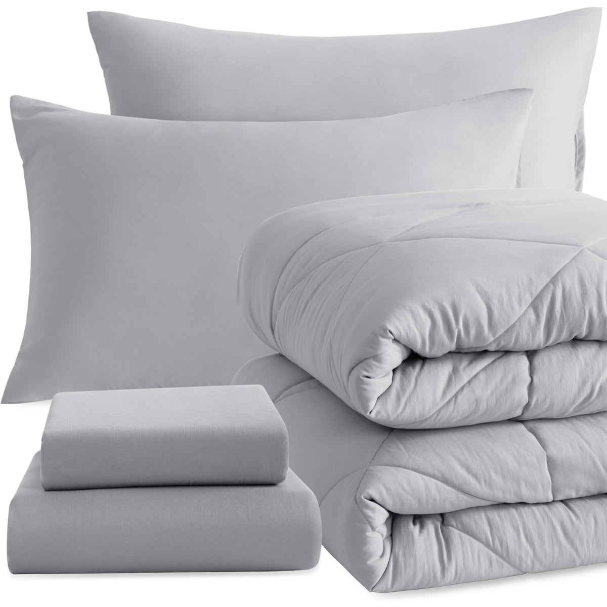 NTBAY Toddler Microfiber Bedding Set, 4 Piece, Navy Blue
