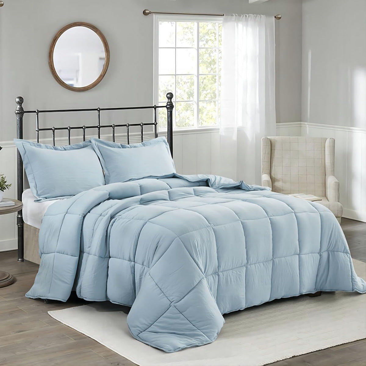 HIG 3pc Green Twin/Twin XL Bedding Comforter Set Duvet Insert Blanket