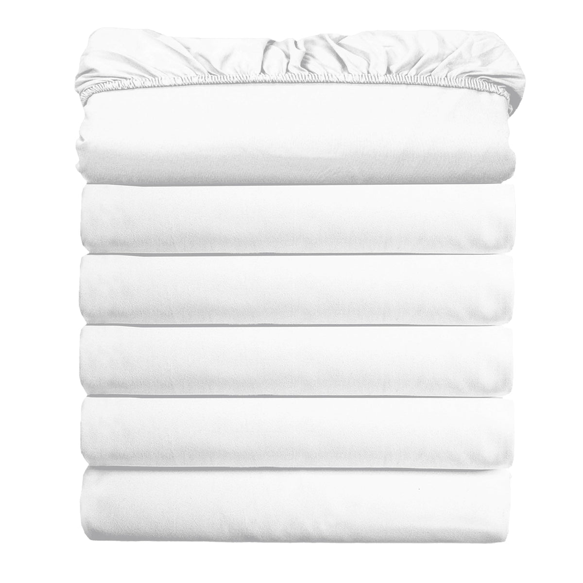 Elegant Comfort Ultra Soft Bulk Pack of 6 Bottom Fitted Sheets - 1500 Premium Hotel Quality Microfiber 6 Pack Fitted Sheets - Deep Pockets up to 16 Inches, Twin/Twin XL Size, Gray