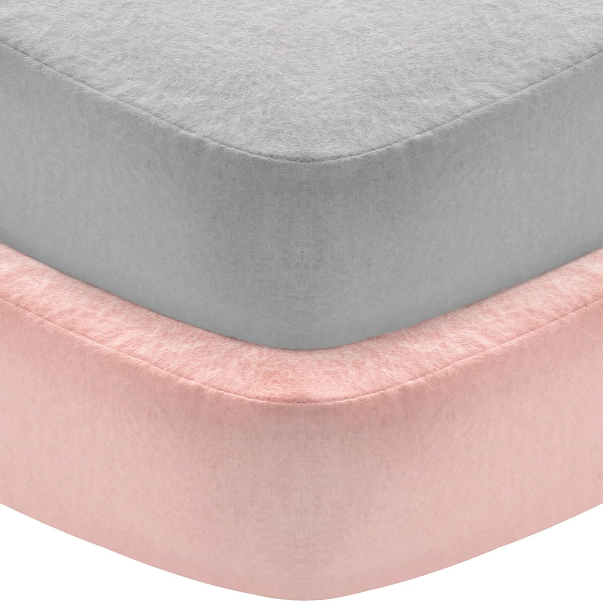 Pack and Play Sheets, 2 Pack Mini Crib Sheets, Stretchy Playard Fitted Sheet, Compatible with Graco Pack n Play, Soft and Breathable Material, Stars & Bunny