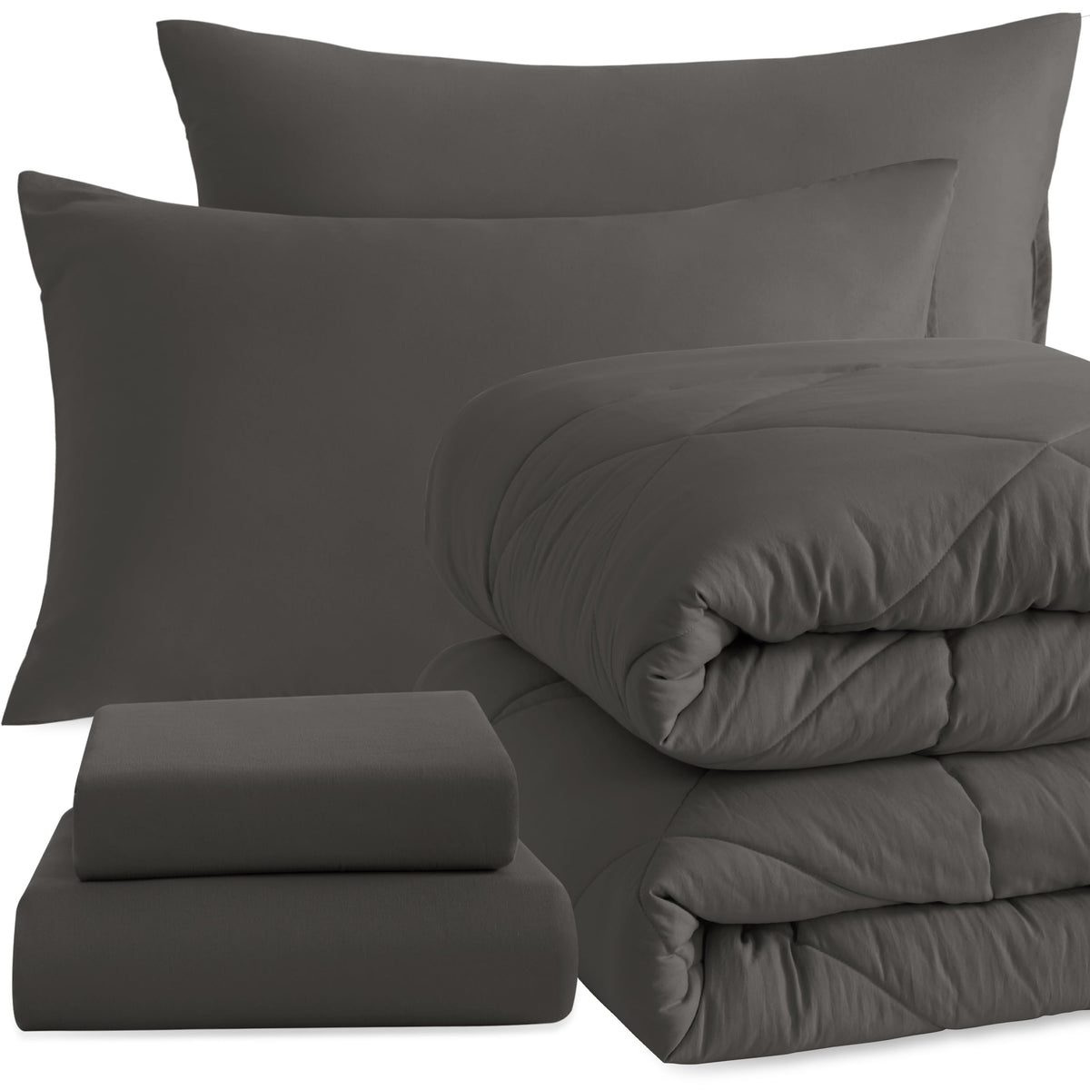 NTBAY Toddler Microfiber Bedding Set, 4 Piece, Navy Blue