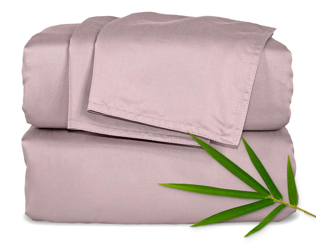 Pure Bamboo Full Sheets, Genuine 100% Organic Viscose Derived from Bamboo Bed Sheet Set, Luxuriously Soft & Cooling, Double Stitching, 2 Year Quality Promise (Full, Ivory)