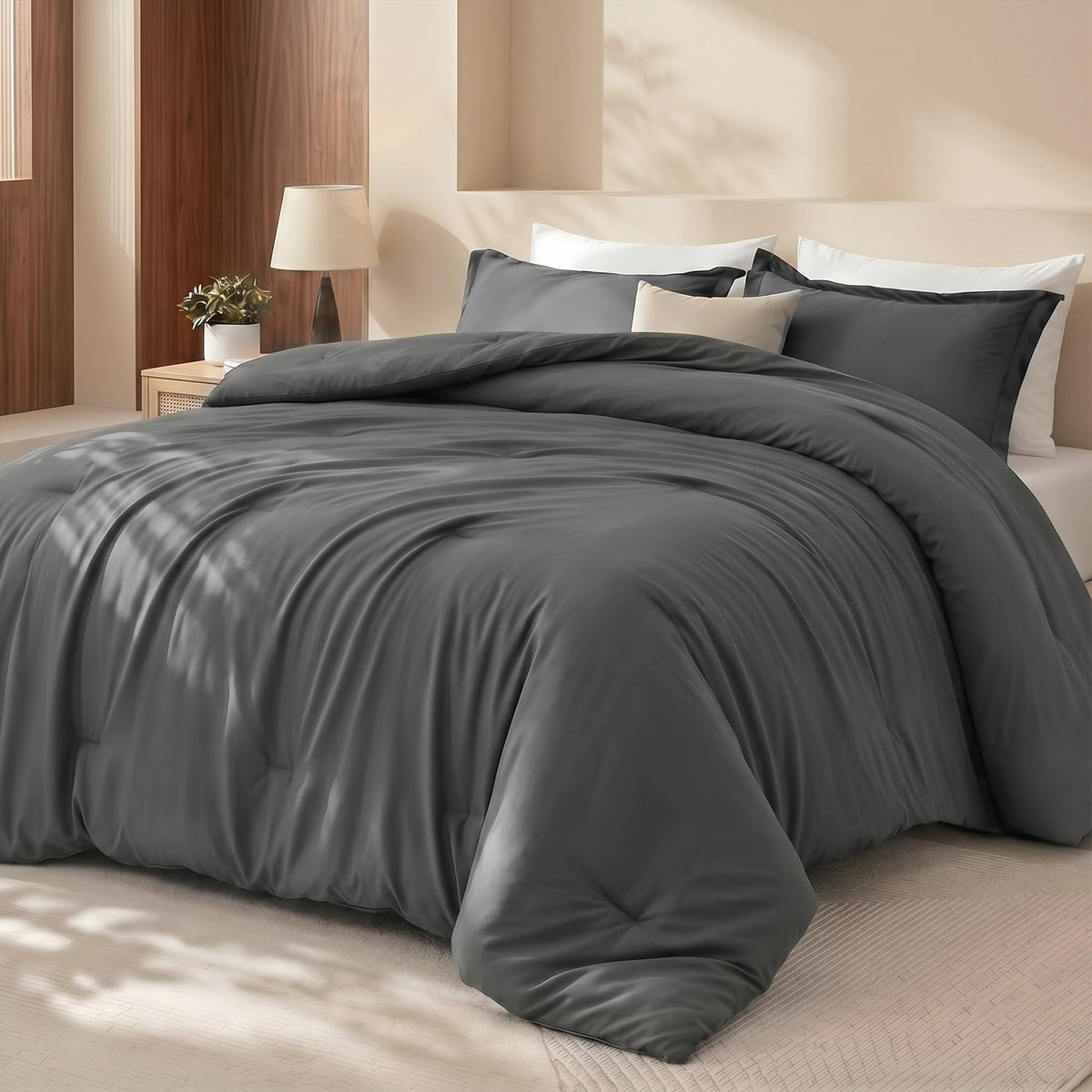Utopia Bedding 3 Pc Queen Comforter Set, Printed Comforter, Meadow Mist