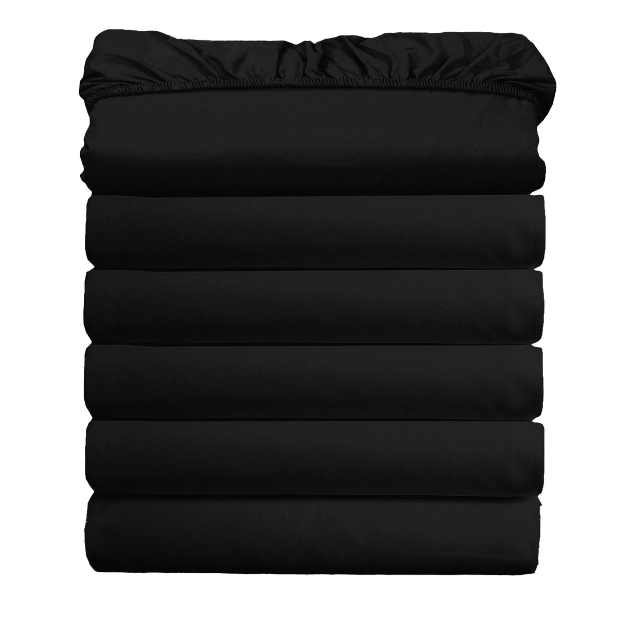 Elegant Comfort Ultra Soft Bulk Pack of 6 Bottom Fitted Sheets - 1500 Premium Hotel Quality Microfiber 6 Pack Fitted Sheets - Deep Pockets up to 16 Inches, Twin/Twin XL Size, Gray