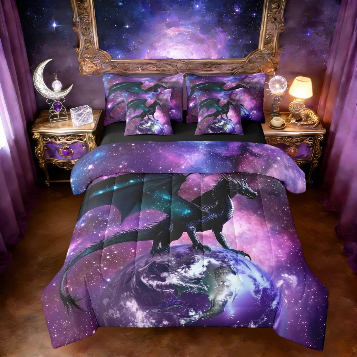 Erosebridal Leopard Print 7 Piece Bedding Set Full Cheetah Decor Comforter Set with Sheets Geometric Modern Bed in A Bag African Safari Animal Bed Sets with 2 Pillowcases, 2 Pillow Covers Lightweight