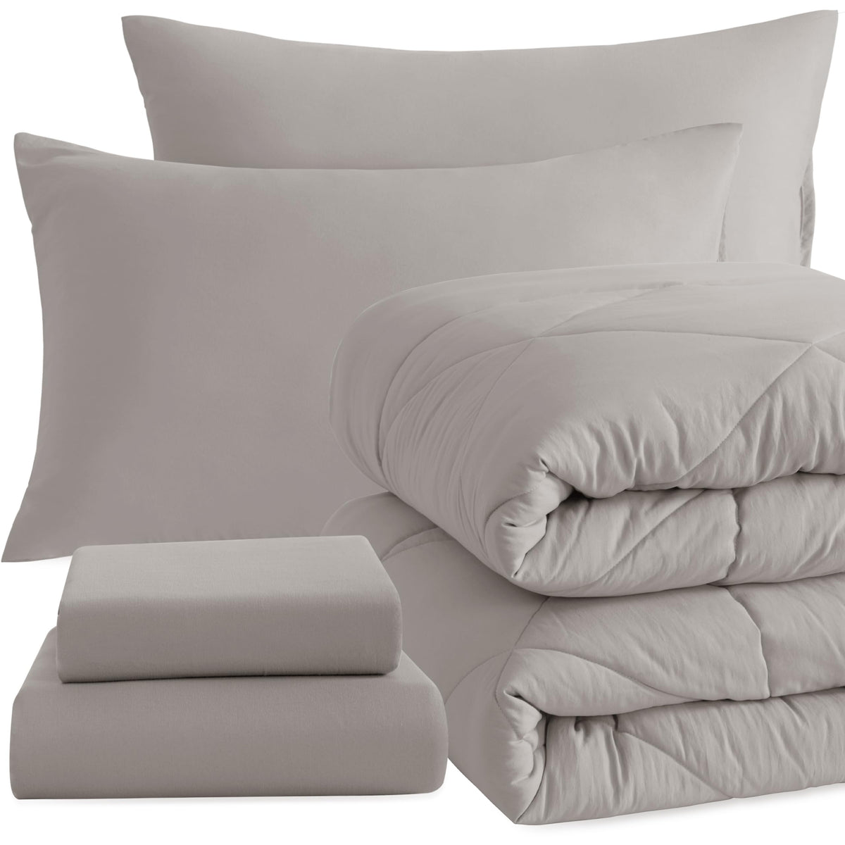 NTBAY Toddler Microfiber Bedding Set, 4 Piece, Navy Blue