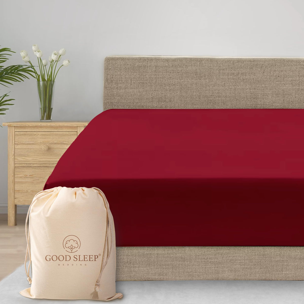 800 TC King Fitted Sheet Only, 100% Egyptian Cotton Fitted Sheet - White