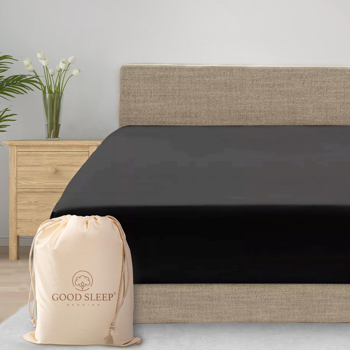 800 TC King Fitted Sheet Only, 100% Egyptian Cotton Fitted Sheet - White