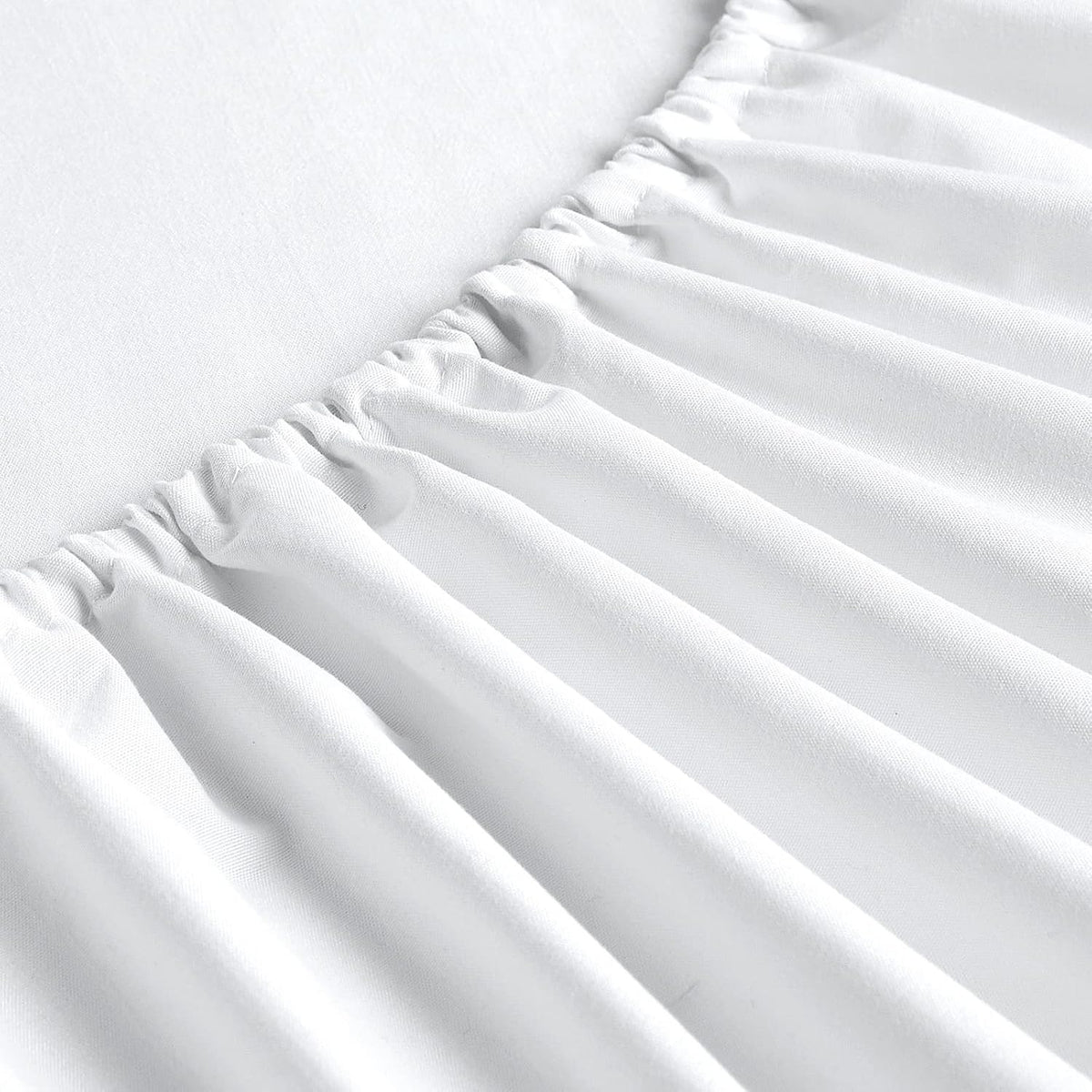 FreshCulture Twin Fitted Sheets, Bulk Pack of 6, Deep Pocket, Soft Microfiber Bottom Sheets for Home, Salons, Hotels, Twin Size Fitted Sheets Only (White)