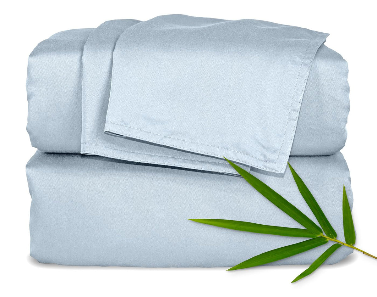 Pure Bamboo Full Sheets, Genuine 100% Organic Viscose Derived from Bamboo Bed Sheet Set, Luxuriously Soft & Cooling, Double Stitching, 2 Year Quality Promise (Full, Ivory)