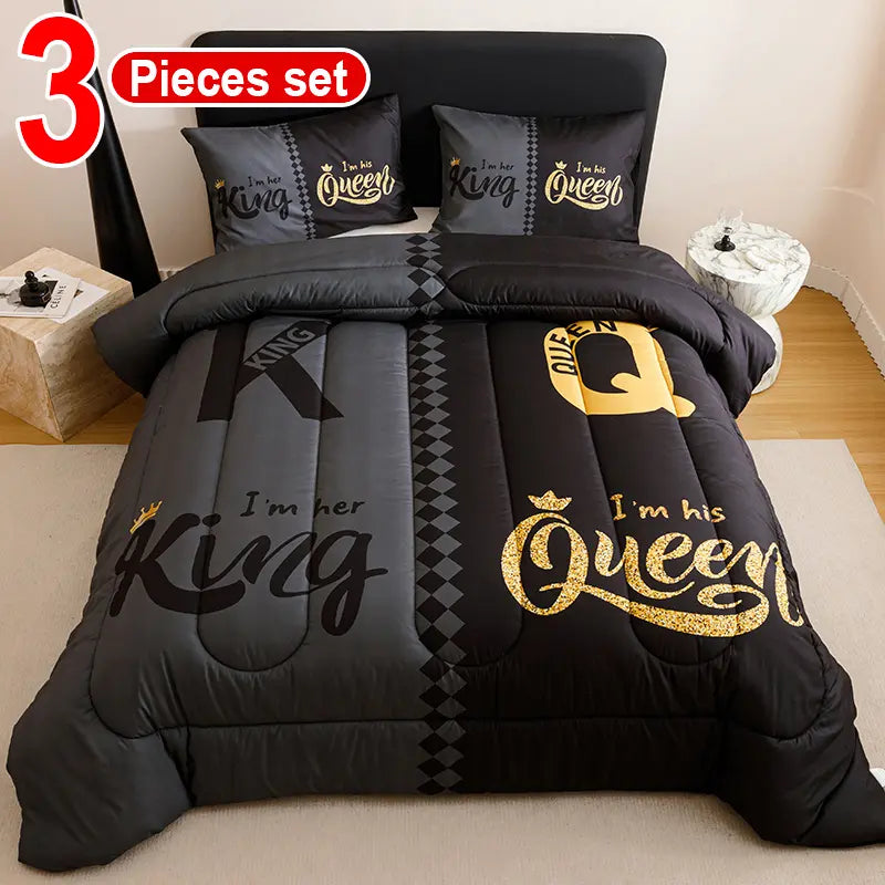 [Weekly Deals] 4-Season Technology Quilt Set - 3/6/7-Piece Bedsheet Sets, Digital Printing comforter, All-Year Use, Avant-Garde Bedroom Decorative Bedding, Cyber Atmosphere Refresh, Summer Compatible, Decorative Bedding Set sohochic