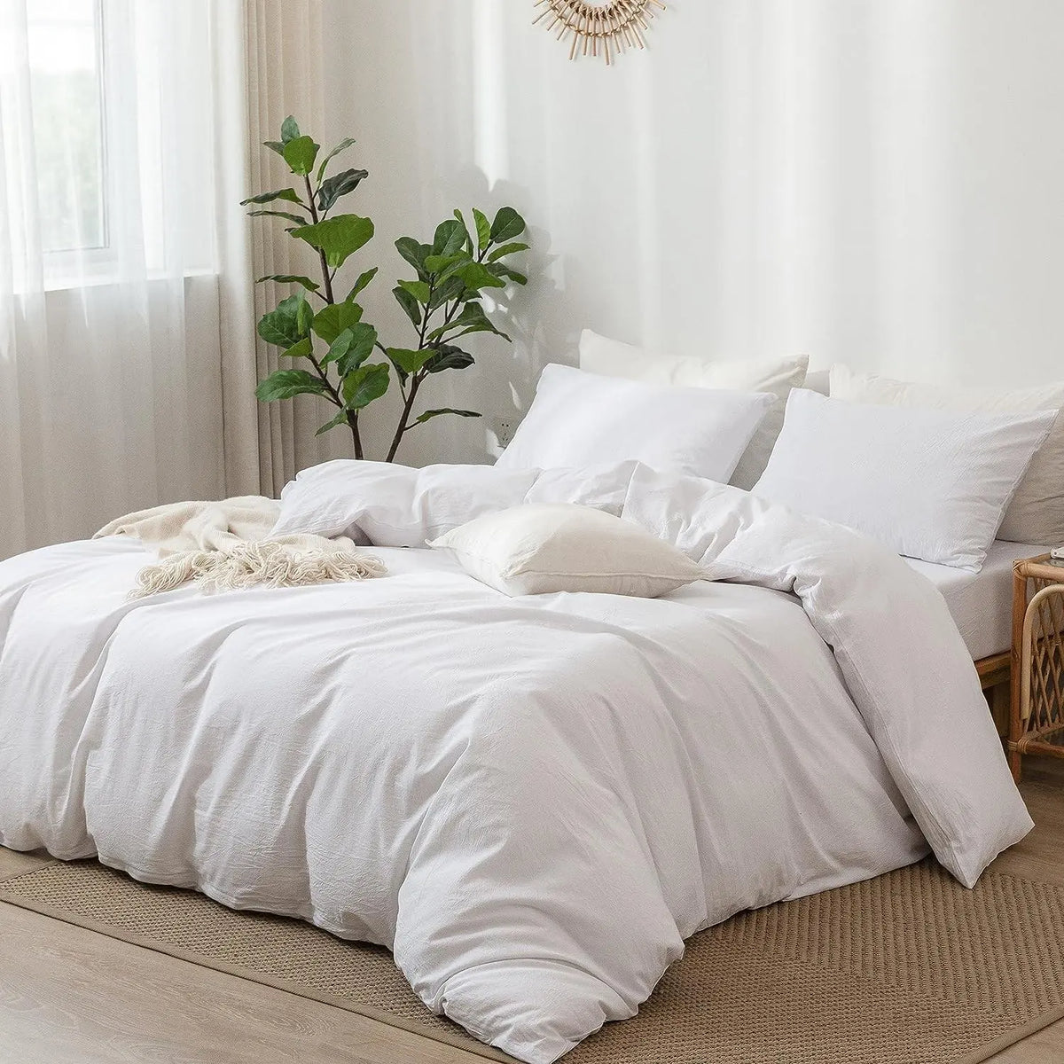 Solid Color Bedding Set, 2/3 Counts/set Including Duvet Cover & Pillowcase without Filler, Soft Warm Bedding Set, Comfy Bedding Set, Cozy Bedding Set for Home Bedroom, Bed Sets