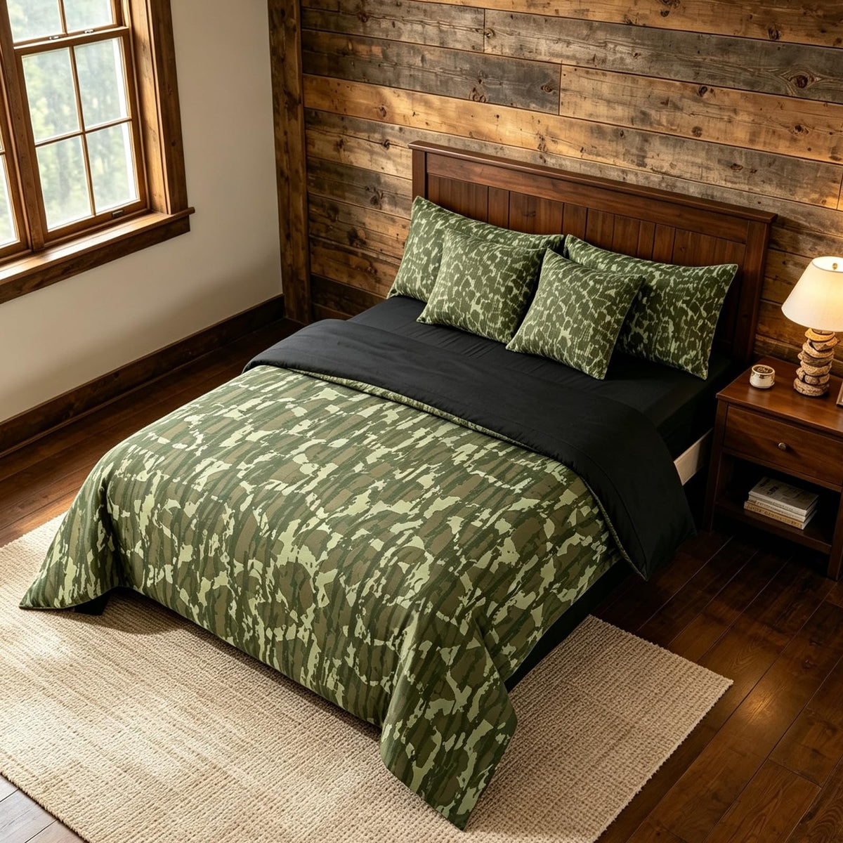 Erosebridal Leopard Print 7 Piece Bedding Set Full Cheetah Decor Comforter Set with Sheets Geometric Modern Bed in A Bag African Safari Animal Bed Sets with 2 Pillowcases, 2 Pillow Covers Lightweight