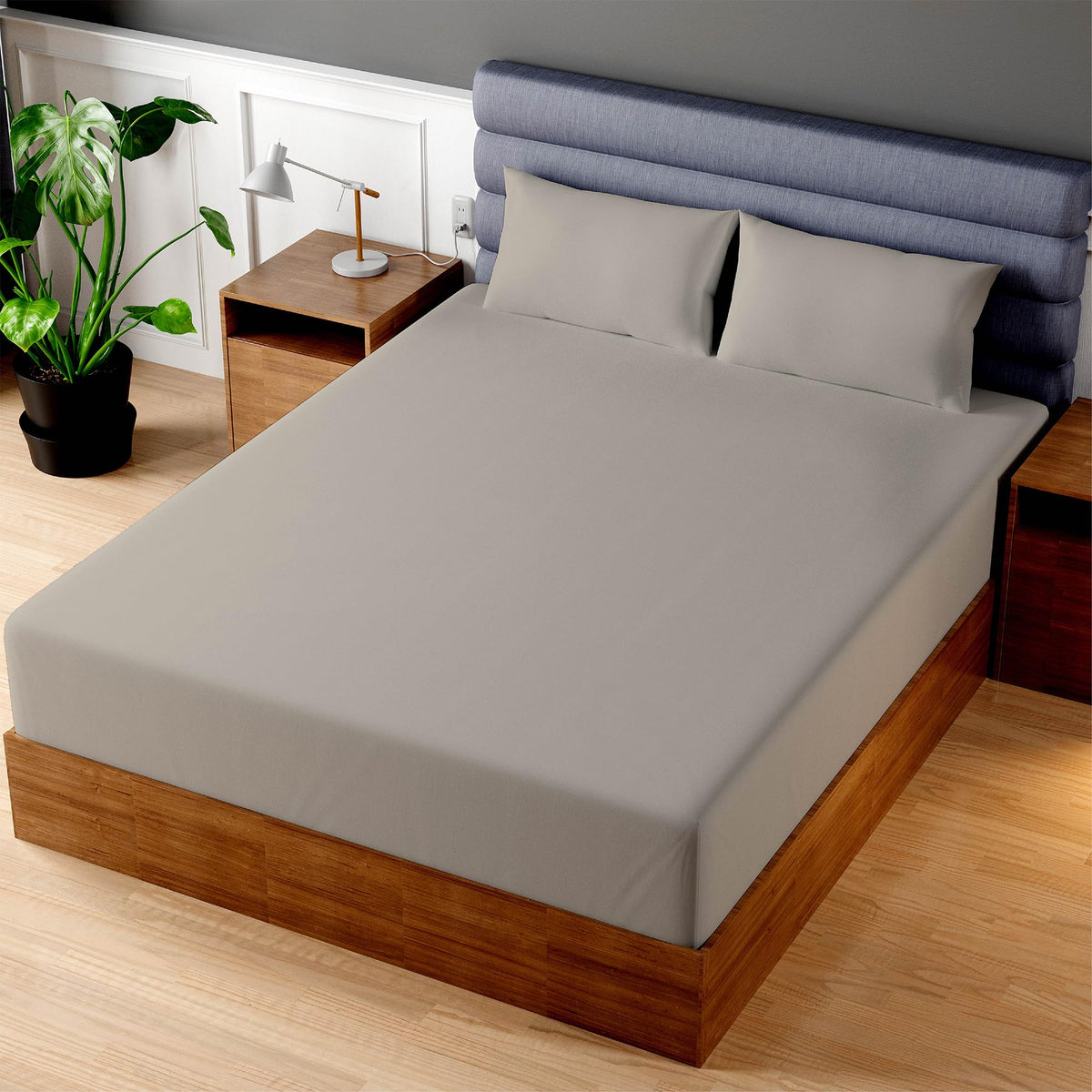 Superity Luxurious Hotel Quality Full XL Fitted Sheet 100% Cotton Ultra Soft, Skin-Friendly & Hypoallergenic Deep Pocket Fits 16 Mattress Easy Care & Snug Fit (Full XL Size -54 x 80)