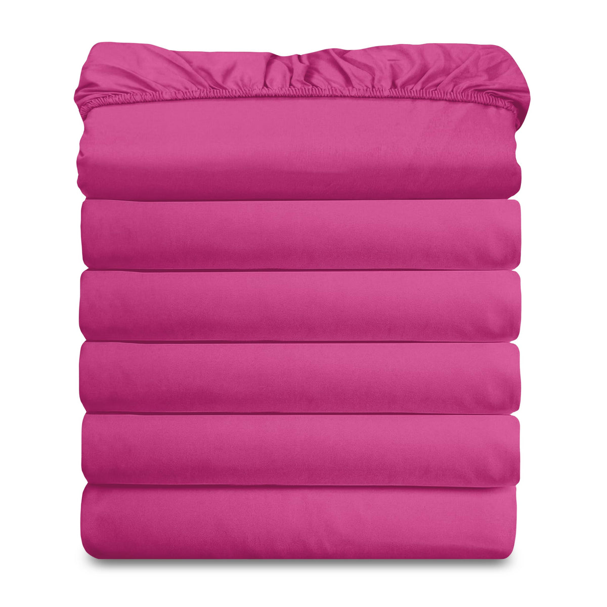 Elegant Comfort Ultra Soft Bulk Pack of 6 Bottom Fitted Sheets - 1500 Premium Hotel Quality Microfiber 6 Pack Fitted Sheets - Deep Pockets up to 16 Inches, Twin/Twin XL Size, Gray