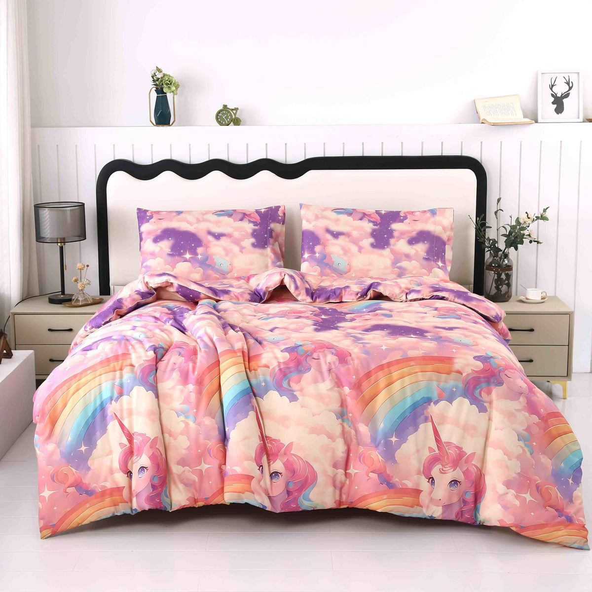 SDY 3pcs Twin Comforter Cheetah,Leopard Print Comforter Set for Kids, Toddler, Girls, Boys Include 1Comforter, 2PillowCases