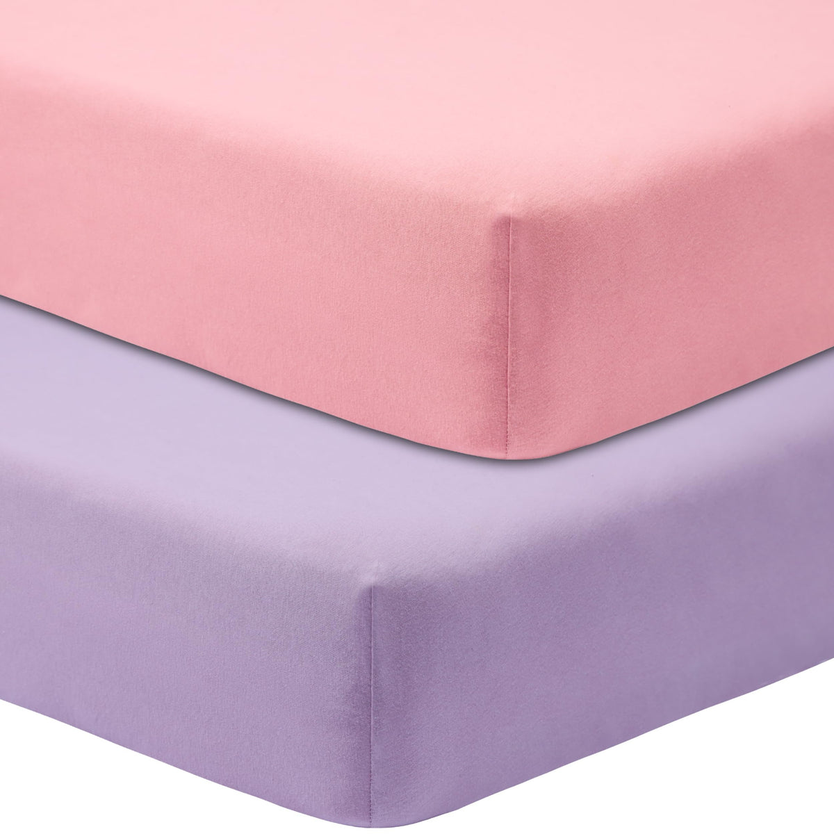 GUNTAIL Baby Crib Sheets for Boys Girls, 2 Pack Fitted Crib Sheet for Standard Crib and Toddler Mattress, Soft Microfiber Baby Sheet 52x28x8in (Brown & Green)