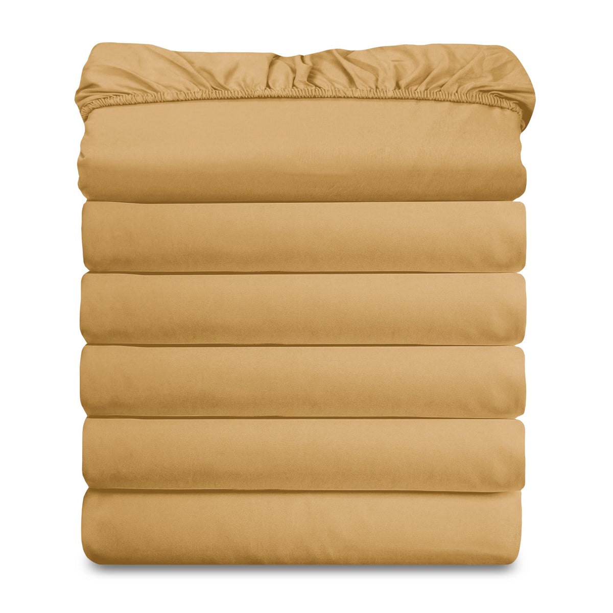 Elegant Comfort Ultra Soft Bulk Pack of 6 Bottom Fitted Sheets - 1500 Premium Hotel Quality Microfiber 6 Pack Fitted Sheets - Deep Pockets up to 16 Inches, Twin/Twin XL Size, Gray