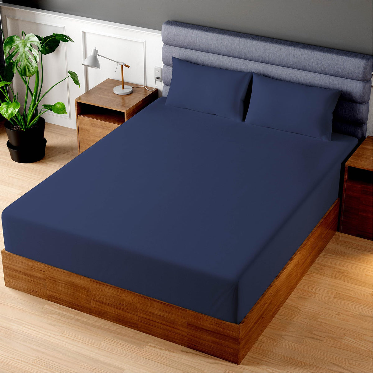 Superity Luxurious Hotel Quality Full XL Fitted Sheet 100% Cotton Ultra Soft, Skin-Friendly & Hypoallergenic Deep Pocket Fits 16 Mattress Easy Care & Snug Fit (Full XL Size -54 x 80)