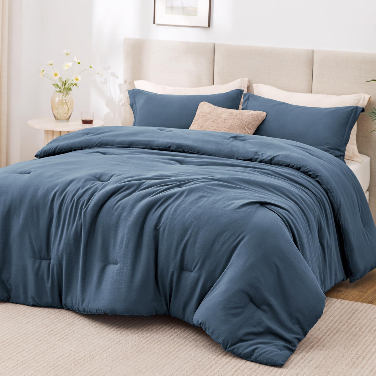 Love's cabin Beige Twin/Twin XL Comforter Set, 2-Piece Prewashed Bed Set