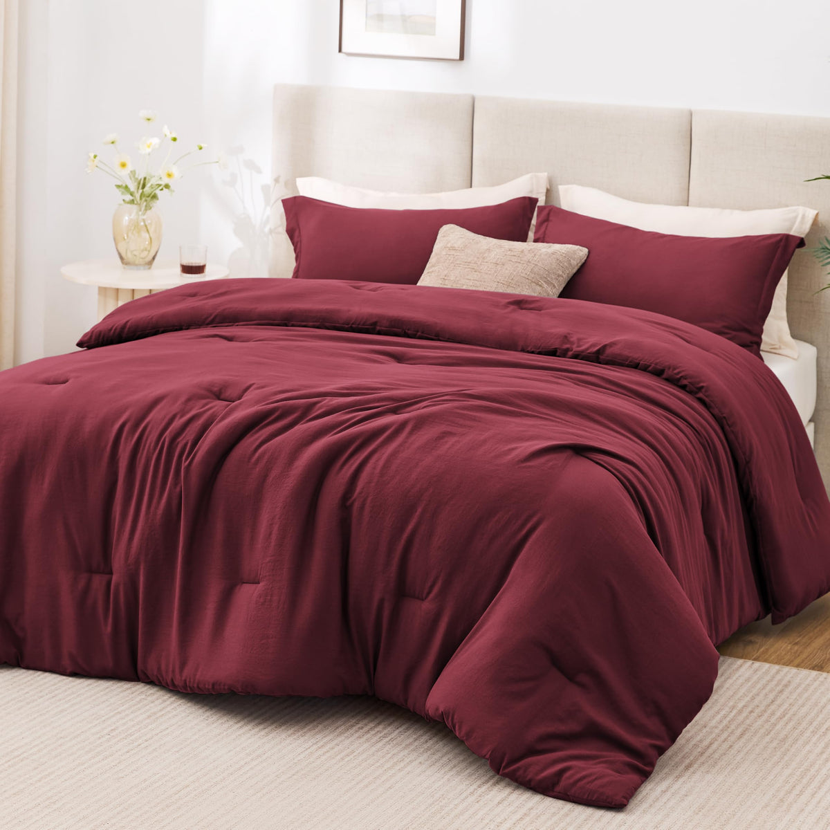 Love's cabin Beige Twin/Twin XL Comforter Set, 2-Piece Prewashed Bed Set