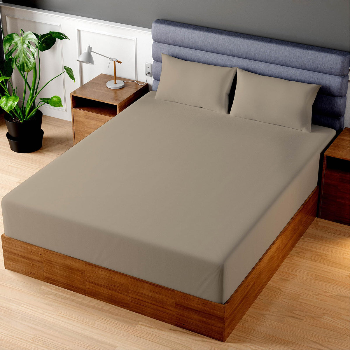 Superity Luxurious Hotel Quality Full XL Fitted Sheet 100% Cotton Ultra Soft, Skin-Friendly & Hypoallergenic Deep Pocket Fits 16 Mattress Easy Care & Snug Fit (Full XL Size -54 x 80)