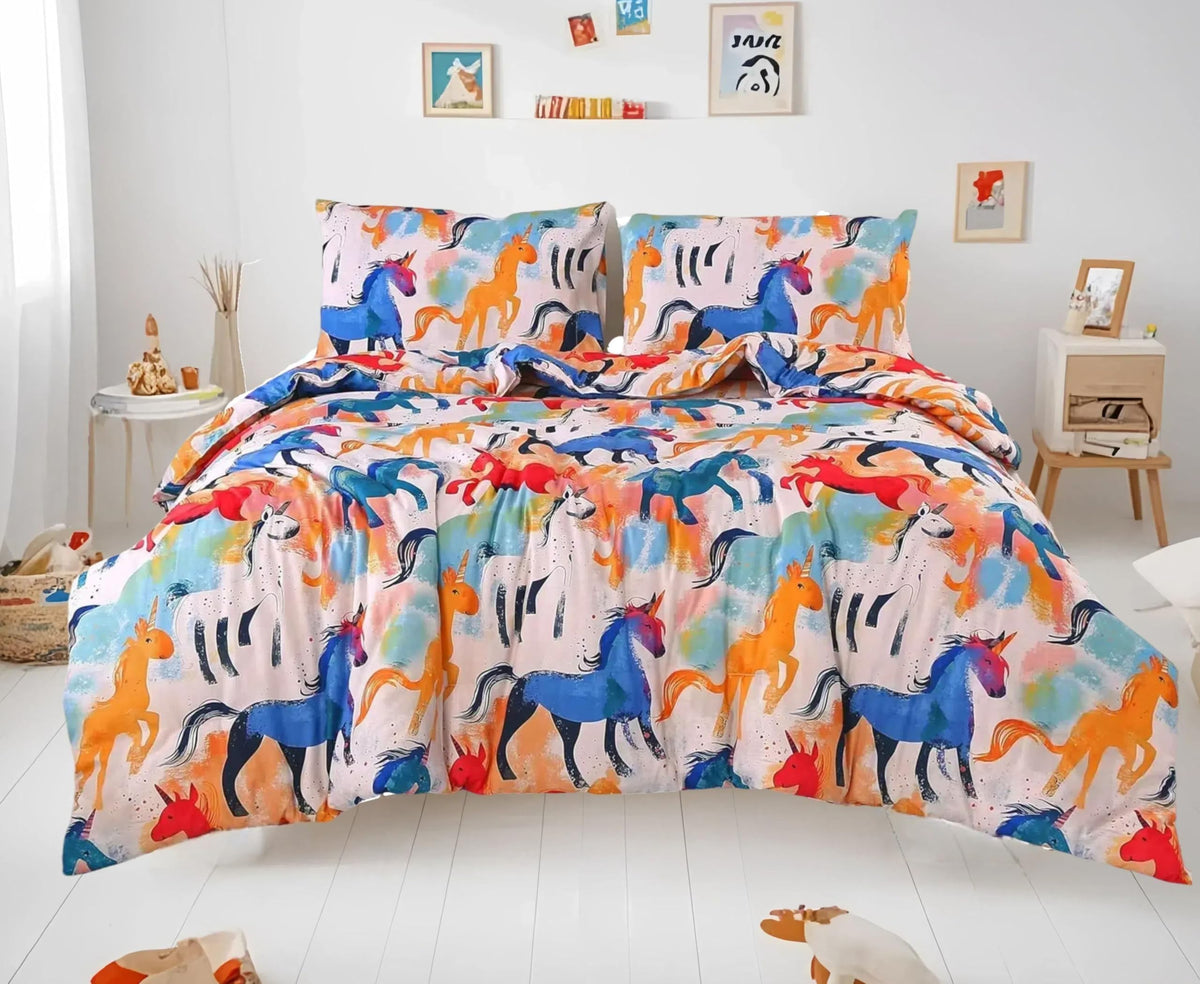 SDY 3pcs Twin Comforter Cheetah,Leopard Print Comforter Set for Kids, Toddler, Girls, Boys Include 1Comforter, 2PillowCases