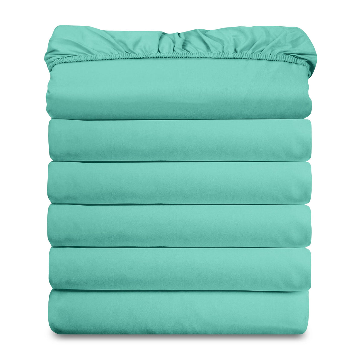 Elegant Comfort Ultra Soft Bulk Pack of 6 Bottom Fitted Sheets - 1500 Premium Hotel Quality Microfiber 6 Pack Fitted Sheets - Deep Pockets up to 16 Inches, Twin/Twin XL Size, Gray