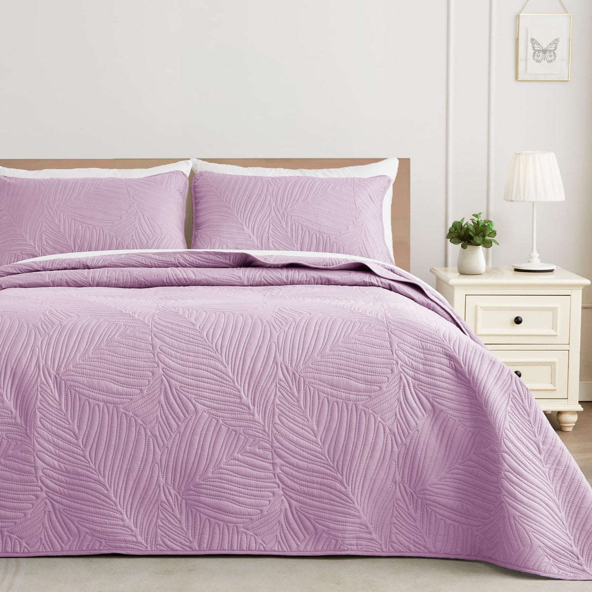 Exclusivo Mezcla Lightweight Full Queen Quilt Bedding Set, Soft Microfiber