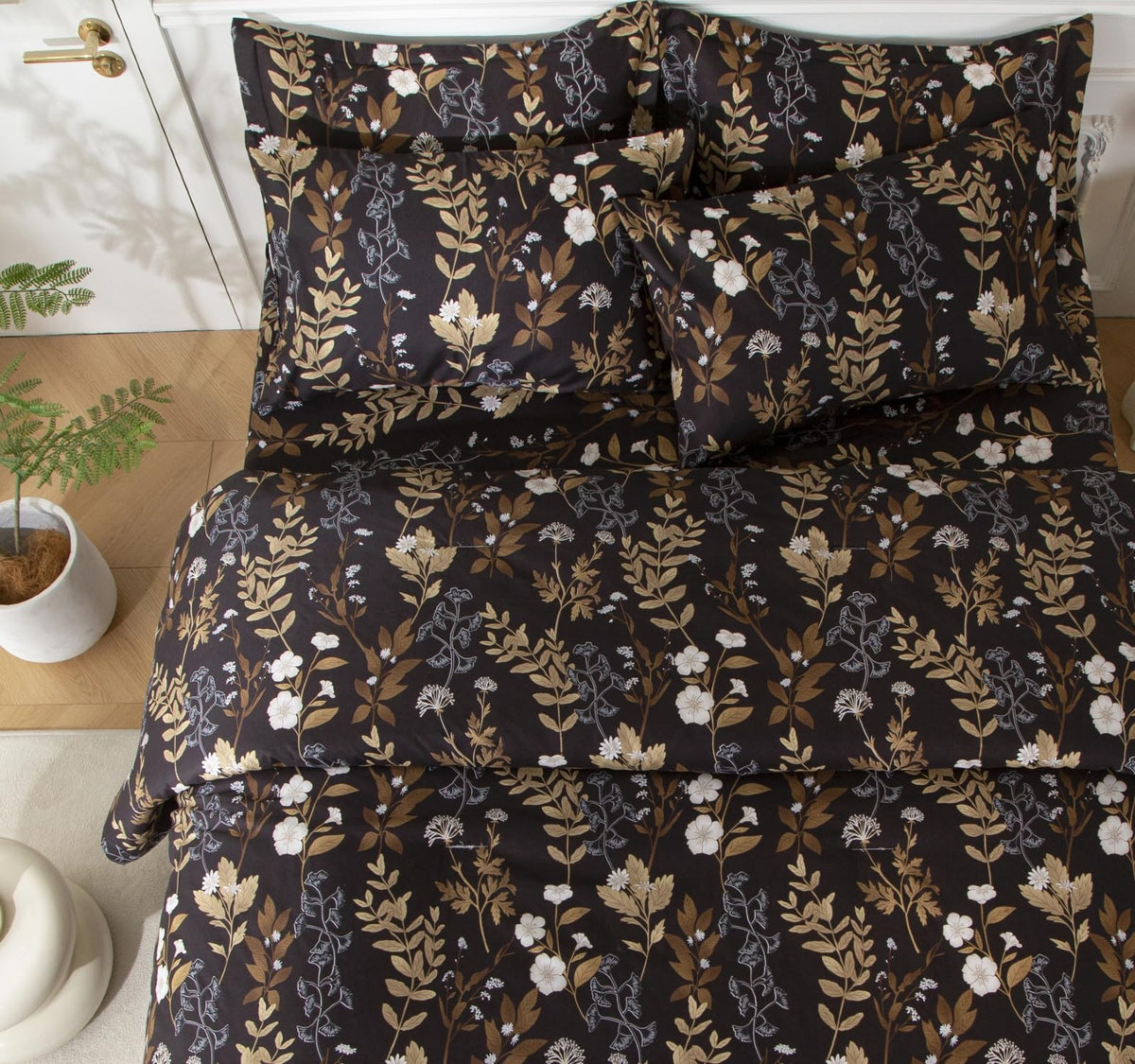 SDY Leopard Queen Comforter Set, 3D Cheetah Print Bedding, Luxury Soft 7-Piece Bed in a Bag, All-Season Bedding Set with Comforter, Sheets, Pillowcases & Shams