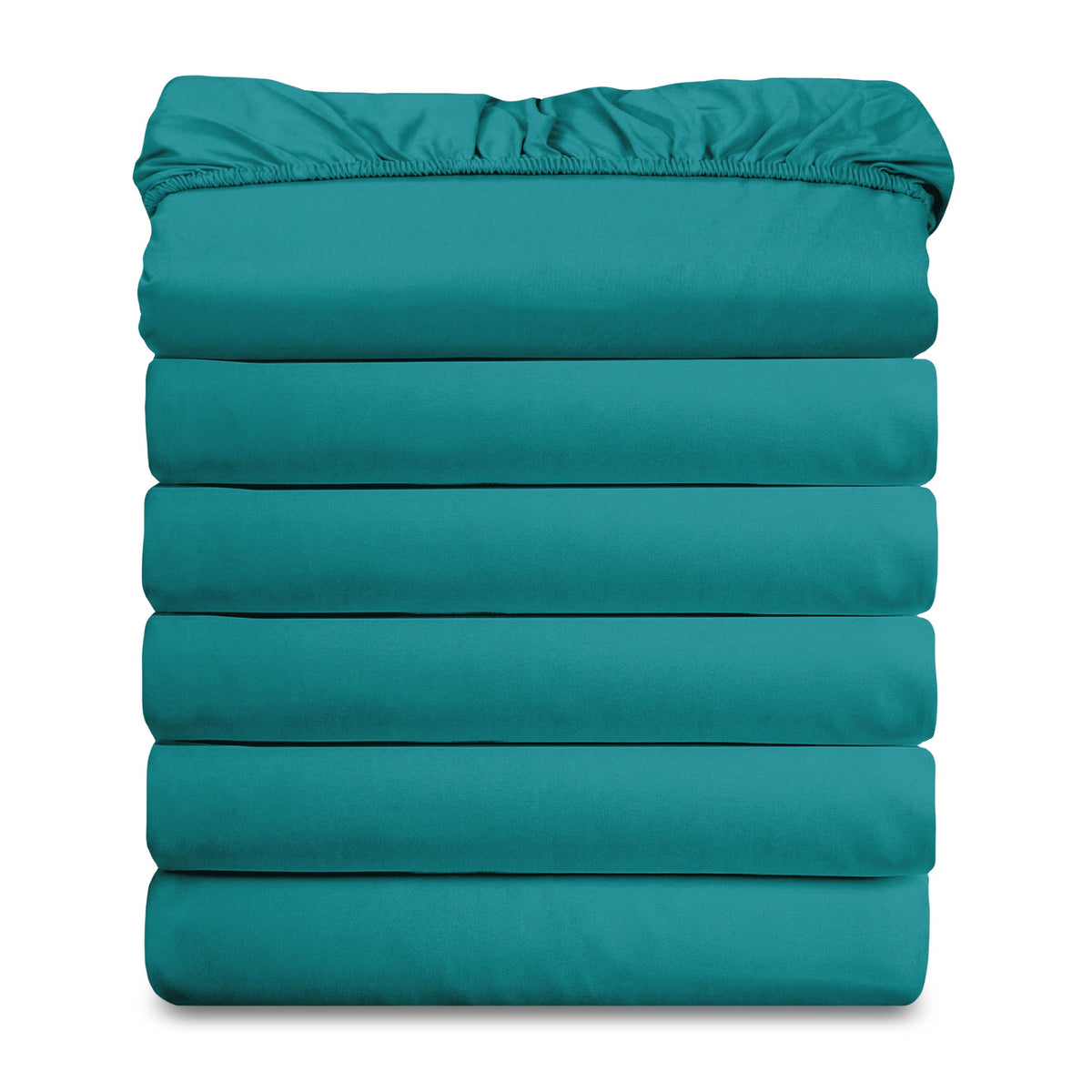 Elegant Comfort Ultra Soft Bulk Pack of 6 Bottom Fitted Sheets - 1500 Premium Hotel Quality Microfiber 6 Pack Fitted Sheets - Deep Pockets up to 16 Inches, Twin/Twin XL Size, Gray