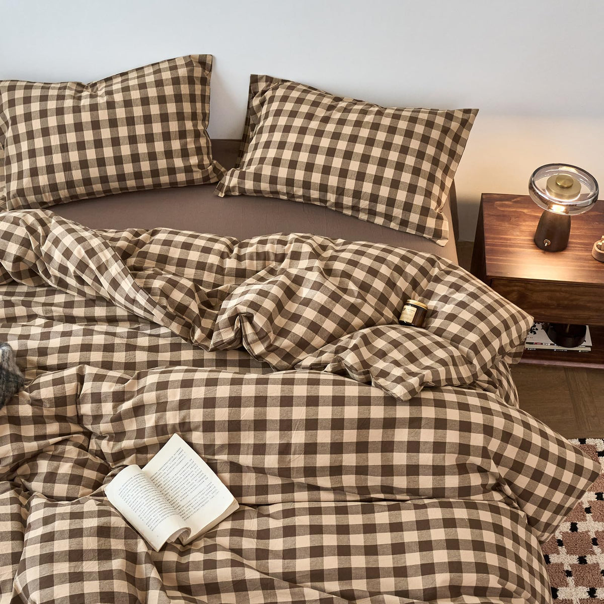 Purple Bedding Duvet Cover King 3 Pieces Pale Mauve Duvet Cover Boho Solid Bedding Set Luxury Soft Jersey Knit Cotton Comforter Cover with 2 Pillowcases Breathable Comfy Mauve Color Bedding Set