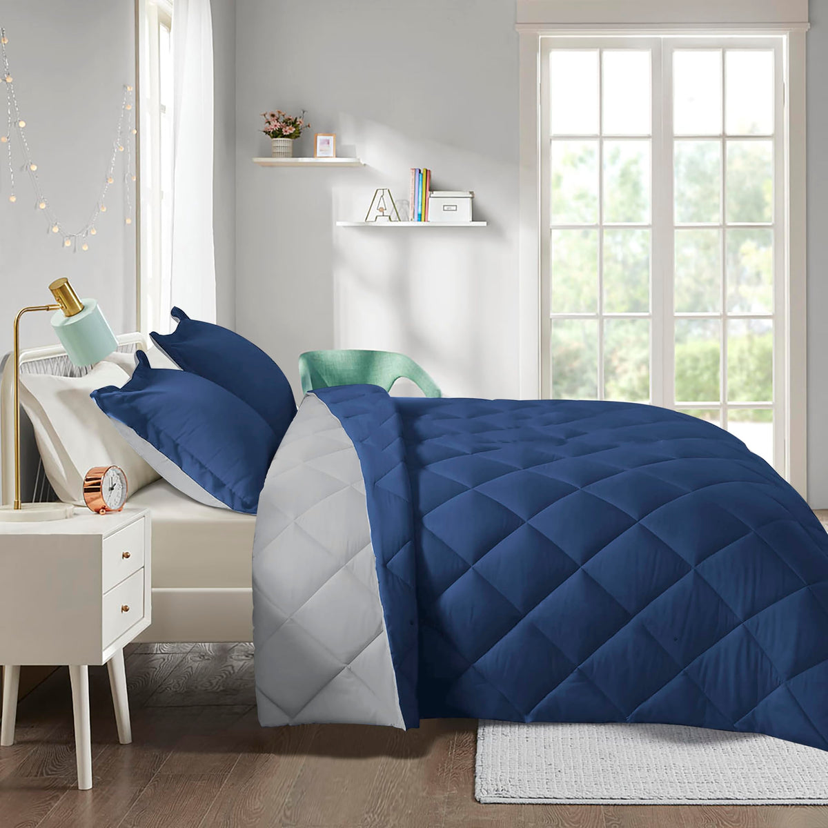HIG 3pc Green Twin/Twin XL Bedding Comforter Set Duvet Insert Blanket