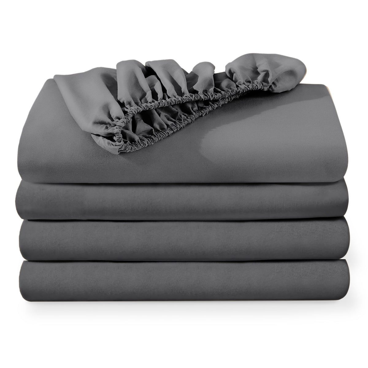 Bare Home 2-Pack Fitted Sheet 1800 Ultra-Soft (Queen, White)