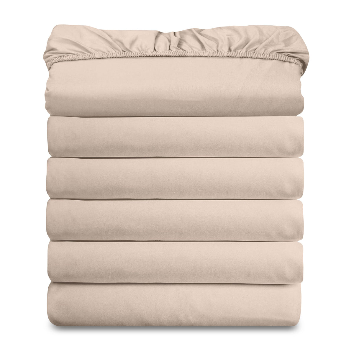 Elegant Comfort Ultra Soft Bulk Pack of 6 Bottom Fitted Sheets - 1500 Premium Hotel Quality Microfiber 6 Pack Fitted Sheets - Deep Pockets up to 16 Inches, Twin/Twin XL Size, Gray